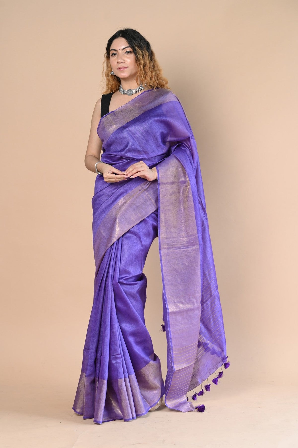 Very Much Indian Exclusive Pure Moonga Tussar Silk Saree With Beautiful Border | Grocsy