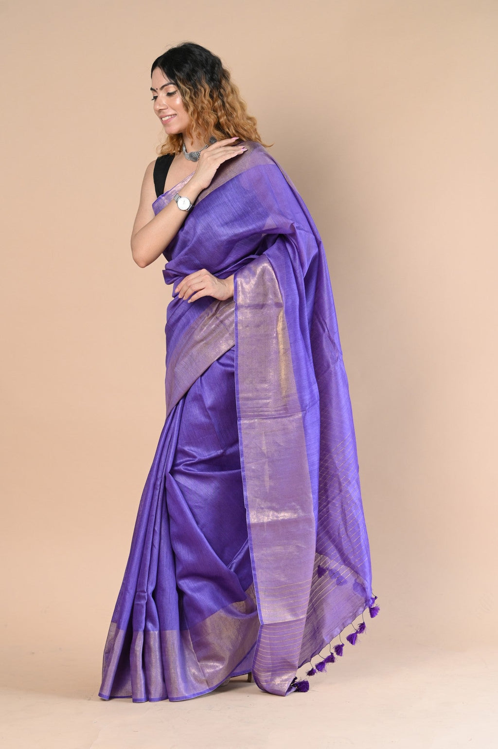 Very Much Indian Exclusive Pure Moonga Tussar Silk Saree With Beautiful Border | Grocsy