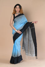 Very Much Indian Handloom Pure Cotton Saree With Handwoven Buttis | Grocsy