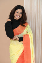 Very Much Indian Handloom Pure Cotton Saree With Handwoven Buttis | Grocsy