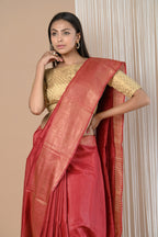 Very Much Indian Exclusive Pure Moonga Tussar Silk Saree With Beautiful Border | Grocsy