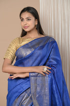 Very Much Indian Exclusive Pure Moonga Tussar Silk Saree With Beautiful Border | Grocsy