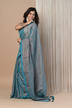 Very Much Indian VMI Exclusive! Handloom Woven Cotton Zari Saree with Beautiful Sleek Border | Grocsy