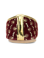 Desi Colour Women Indian Ethnic Footwear-Maroon Star | Grocsy