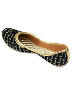 Desi Colour Women Indian Ethnic Footwear-Black Star | Grocsy