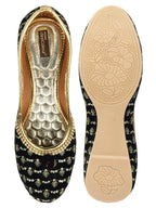 Desi Colour Women Indian Ethnic Footwear-Black Star | Grocsy