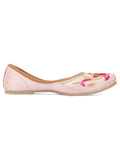 Desi Colour Women Indian Ethnic Footwear-Pink Multi | Grocsy