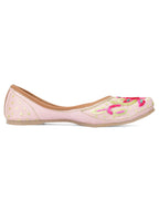 Desi Colour Women Indian Ethnic Footwear-Pink Multi | Grocsy