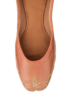 Desi Colour Women Indian Ethnic Footwear-Polish-Light Brown 1 | Grocsy