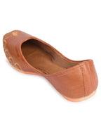 Desi Colour Women Indian Ethnic Footwear-Polish-Light Brown 1 | Grocsy