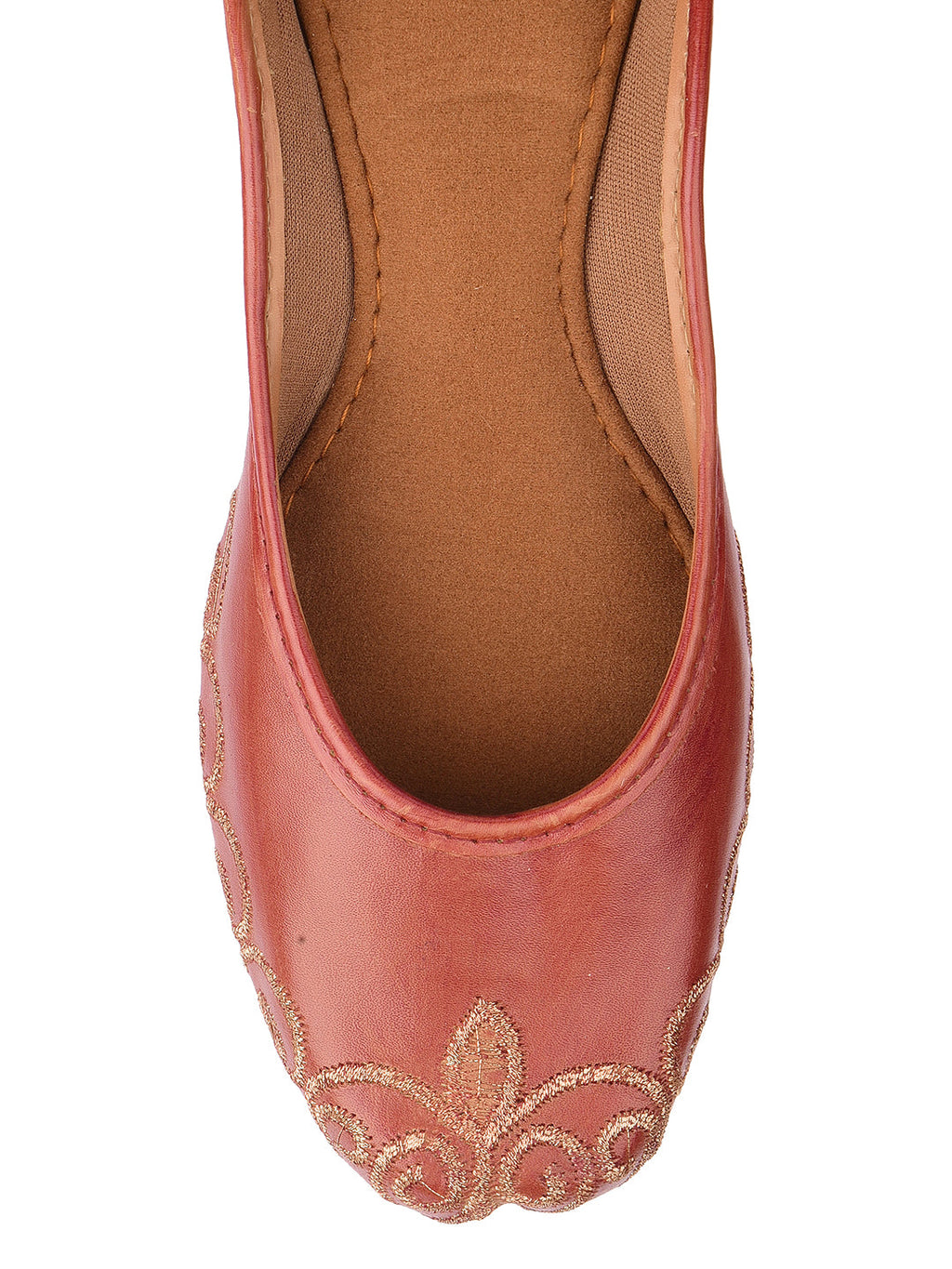 Desi Colour Women Indian Ethnic Footwear-Polish-Dark Brown 1 | Grocsy