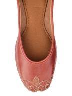 Desi Colour Women Indian Ethnic Footwear-Polish-Dark Brown 1 | Grocsy