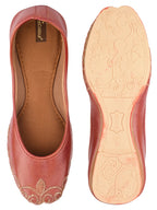 Desi Colour Women Indian Ethnic Footwear-Polish-Dark Brown 1 | Grocsy
