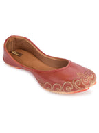 Desi Colour Women Indian Ethnic Footwear-Polish-Dark Brown 1 | Grocsy