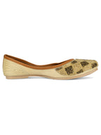 Desi Colour Women Indian Ethnic Footwear-Rhombus-Copper | Grocsy