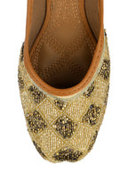 Desi Colour Women Indian Ethnic Footwear-Rhombus-Copper | Grocsy