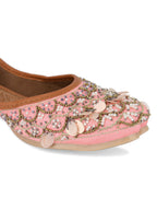 Desi Colour Women Indian Ethnic Footwear-Pink Sitara | Grocsy