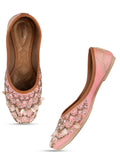 Desi Colour Women Indian Ethnic Footwear-Pink Sitara | Grocsy