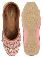 Desi Colour Women Indian Ethnic Footwear-Pink Sitara | Grocsy