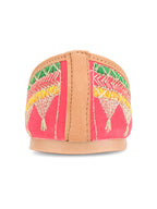 Desi Colour Women Indian Ethnic Footwear-New Mid Range- Pink Zari | Grocsy