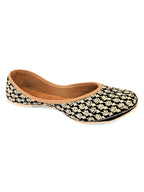 Desi Colour Women Indian Ethnic Footwear-Black Thread | Grocsy
