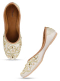 Desi Colour Women Indian Ethnic Footwear-Pearl Dabka | Grocsy