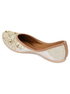 Desi Colour Women Indian Ethnic Footwear-Pearl Dabka | Grocsy