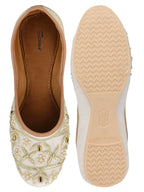 Desi Colour Women Indian Ethnic Footwear-Pearl Dabka | Grocsy
