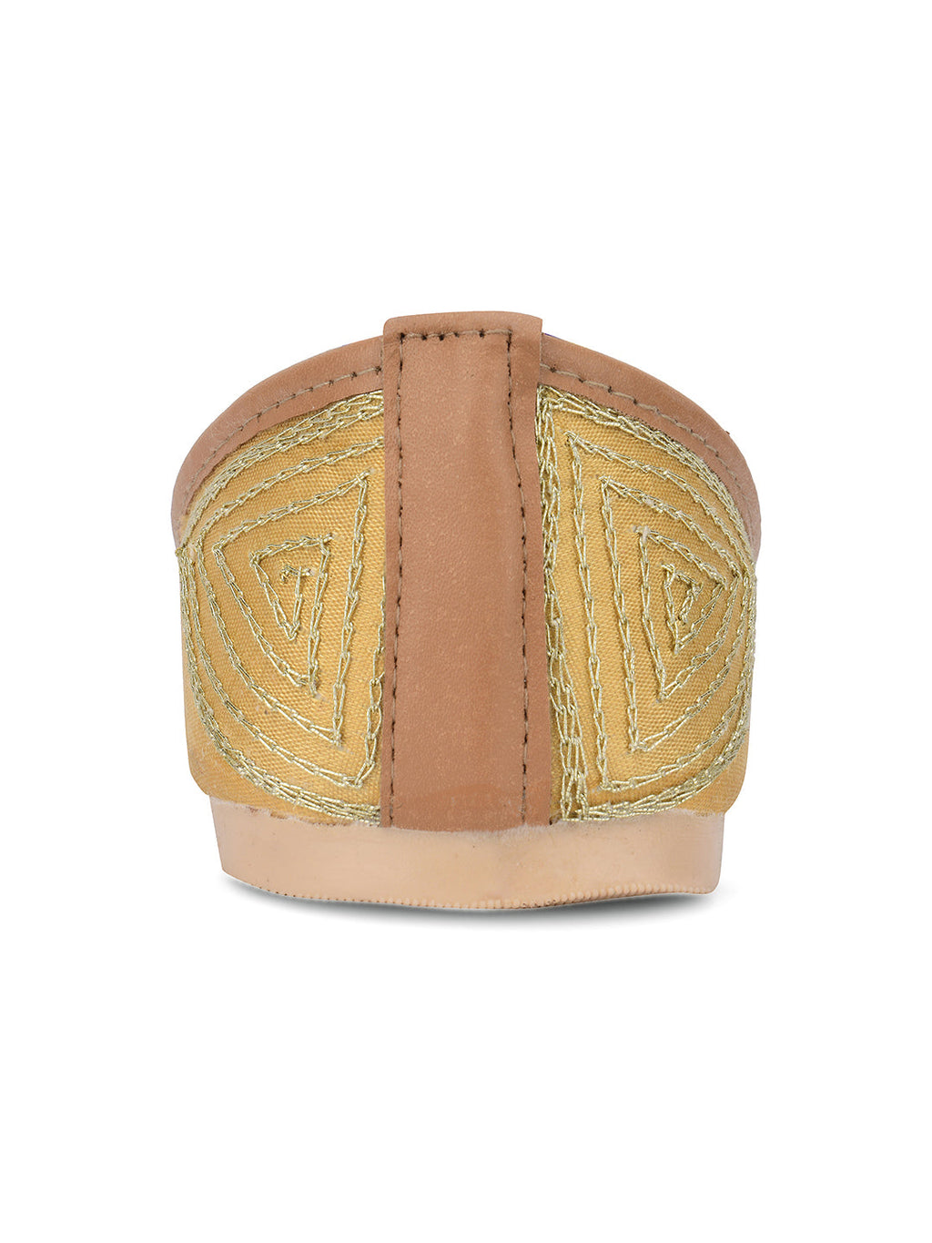 Desi Colour Women Indian Ethnic Footwear-Gold Multi | Grocsy