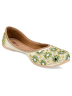 Desi Colour Women Indian Ethnic Footwear-Mini Dabka-Mirror Jarkan 4 | Grocsy