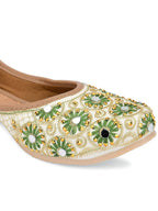 Desi Colour Women Indian Ethnic Footwear-Mini Dabka-Mirror Jarkan 4 | Grocsy
