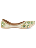 Desi Colour Women Indian Ethnic Footwear-Mini Dabka-Mirror Jarkan 4 | Grocsy