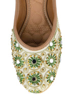 Desi Colour Women Indian Ethnic Footwear-Mini Dabka-Mirror Jarkan 4 | Grocsy