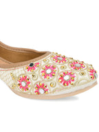 Desi Colour Women Indian Ethnic Footwear-Mini Dabka-Mirror Jarkan 5 | Grocsy