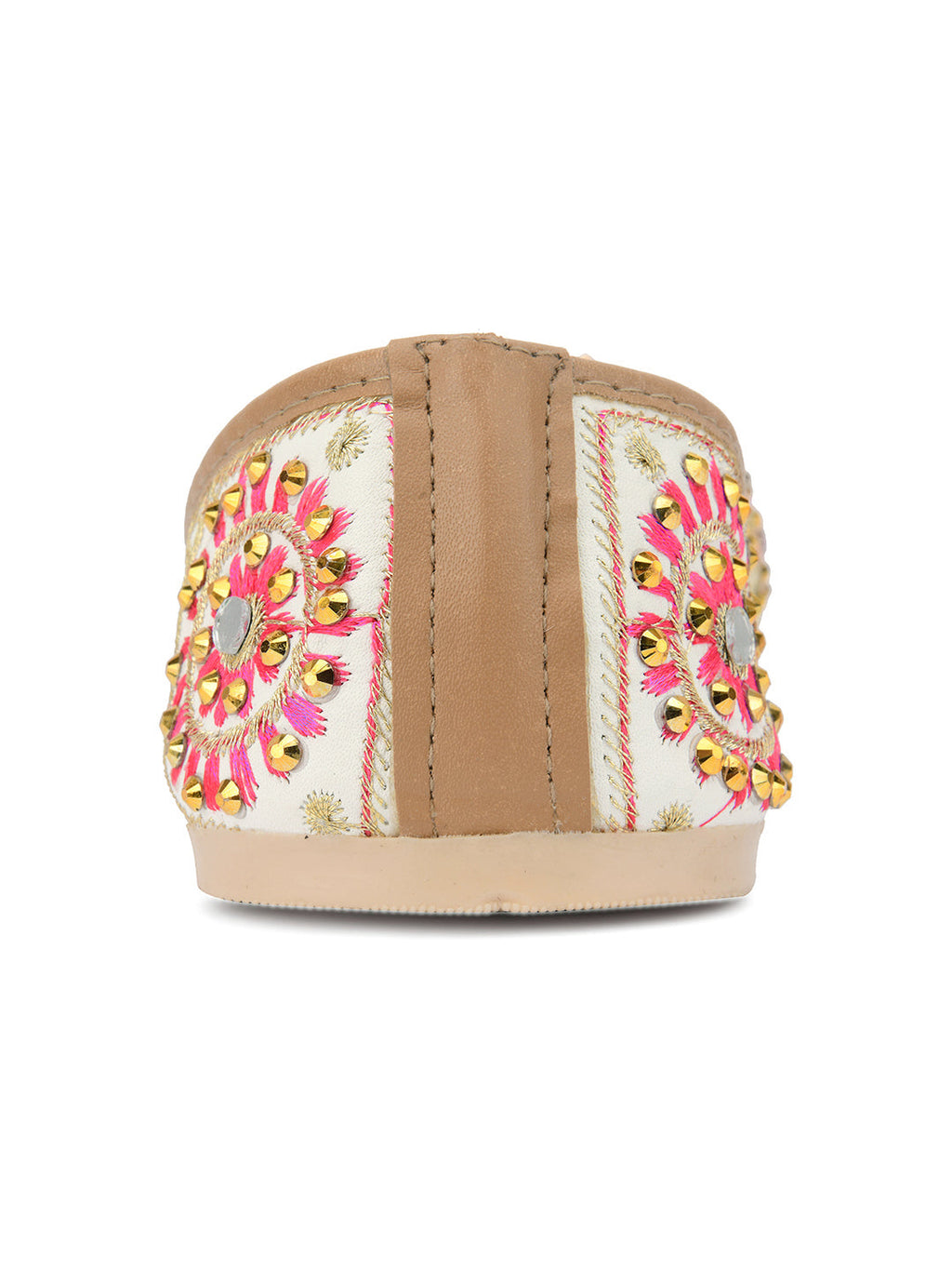 Desi Colour Women Indian Ethnic Footwear-Mini Dabka-Mirror Jarkan 5 | Grocsy