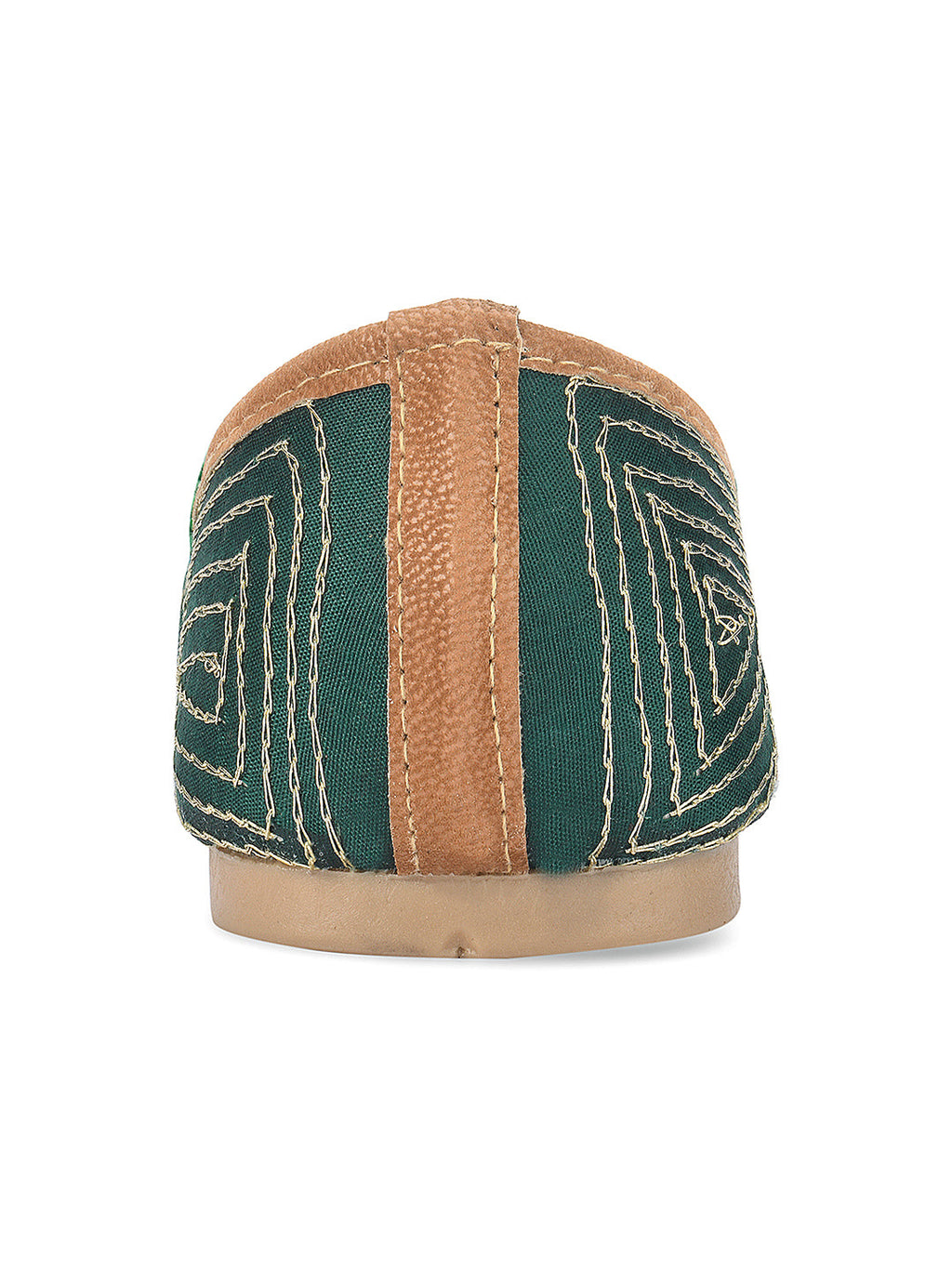 Desi Colour Women Indian Ethnic Footwear-Green Pearl | Grocsy