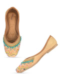 Desi Colour Women Indian Ethnic Footwear-Multi Zigzag | Grocsy
