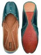Desi Colour Women Indian Ethnic Footwear-Green Elegance | Grocsy