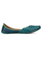 Desi Colour Women Indian Ethnic Footwear-Green Elegance | Grocsy