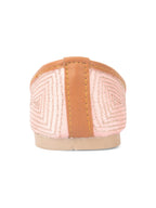 Desi Colour Women Indian Ethnic Footwear-Peach pearl Net | Grocsy