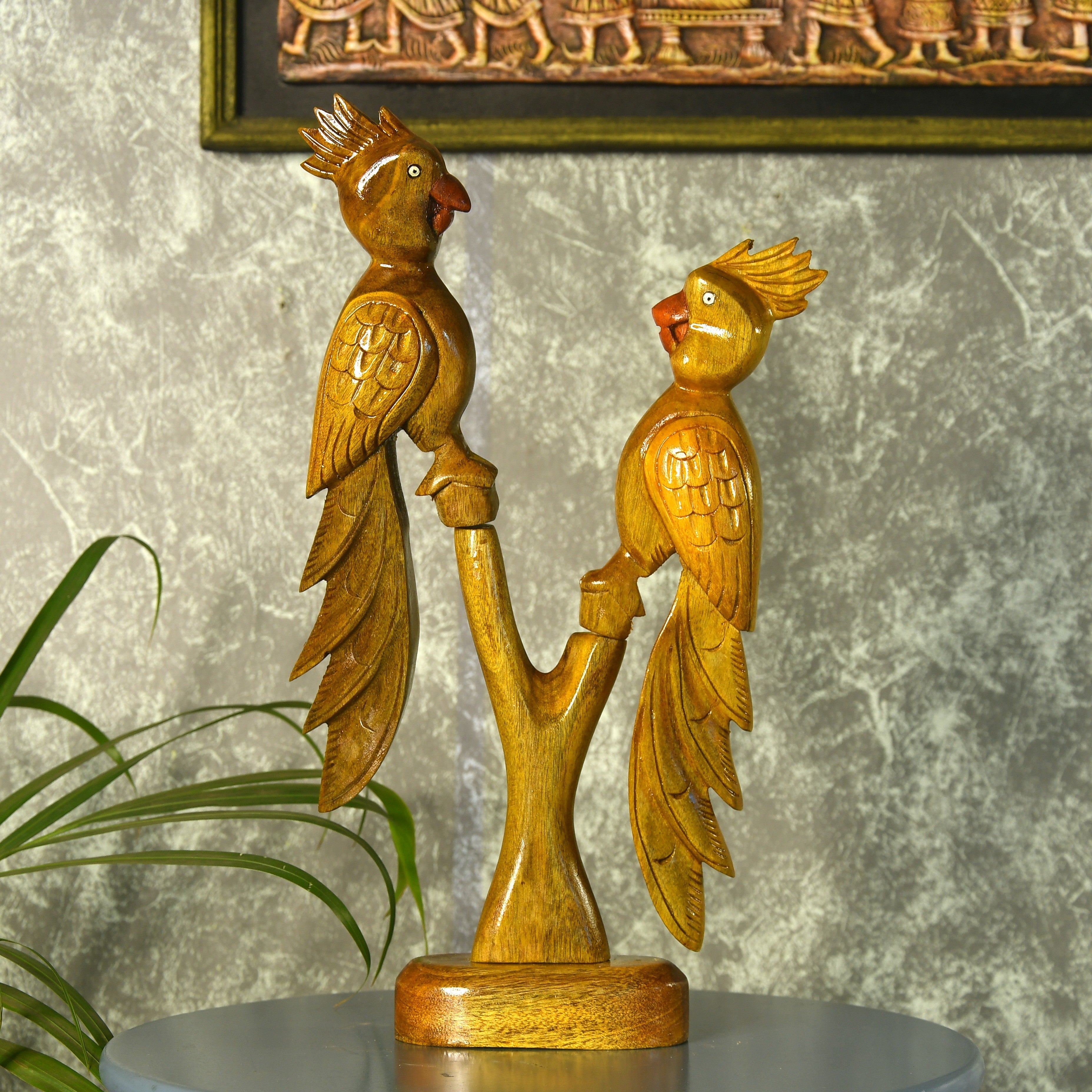 Sowpeace Hand Carved Wooden Parrot Set | Grocsy
