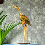 Sowpeace Elegant Wooden Carved Flamingo Sculpture: Premium Abstract Decor Accent | Grocsy