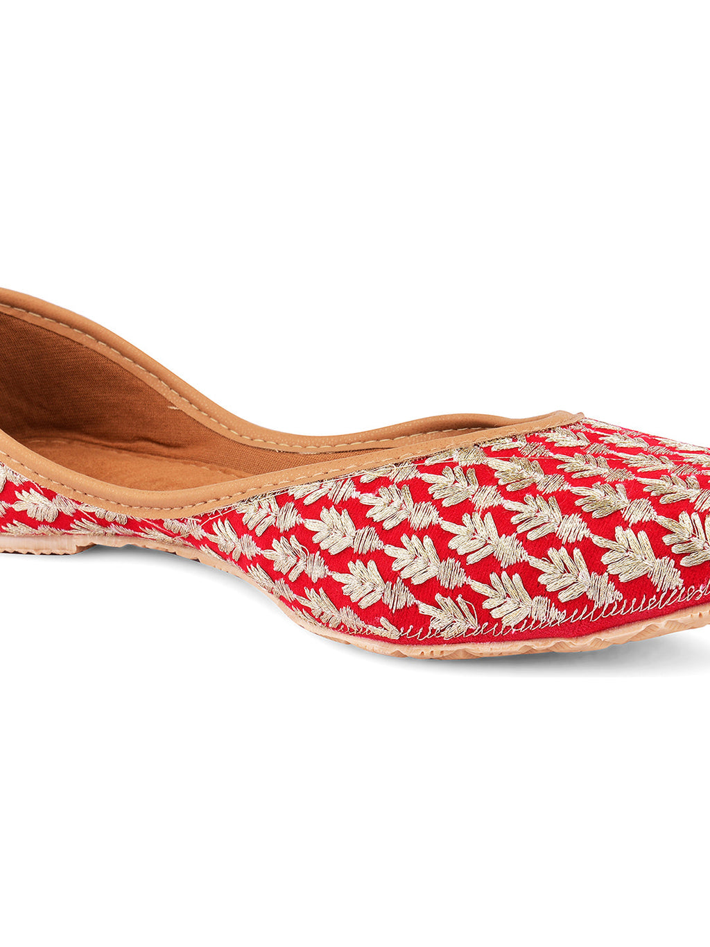 Desi Colour Women Indian Ethnic Footwear-Ruby by DC | Grocsy