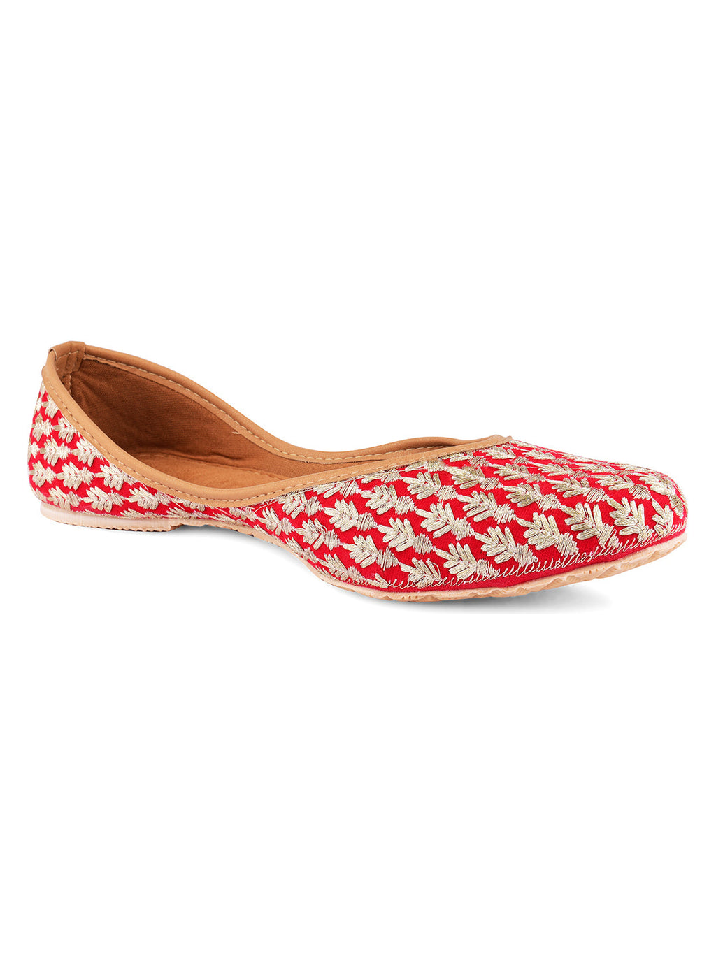 Desi Colour Women Indian Ethnic Footwear-Ruby by DC | Grocsy