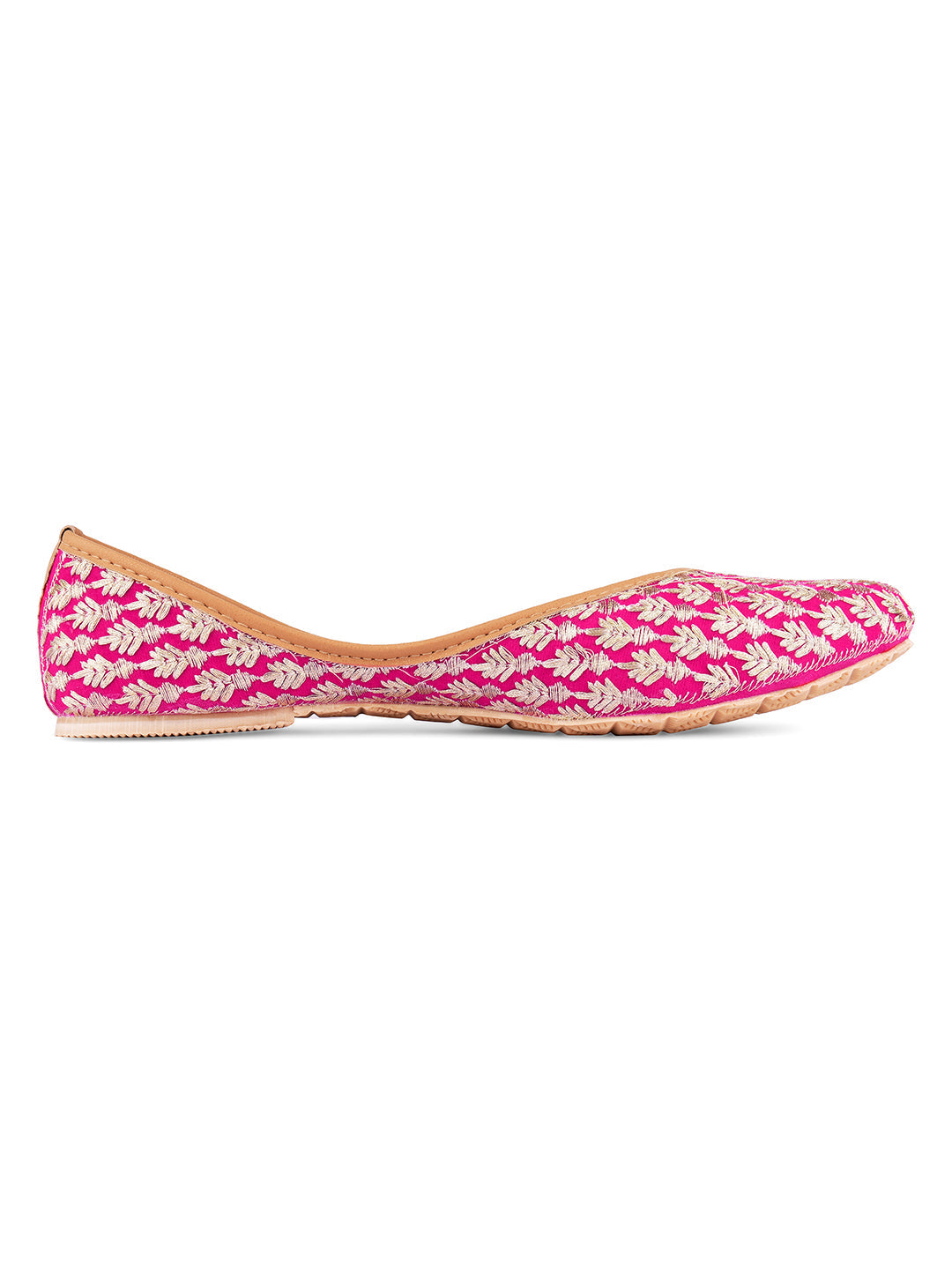 Desi Colour Women Indian Ethnic Footwear-Pinky | Grocsy