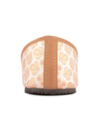Desi Colour Women Indian Ethnic Footwear-Cushioned Peach Brocket | Grocsy
