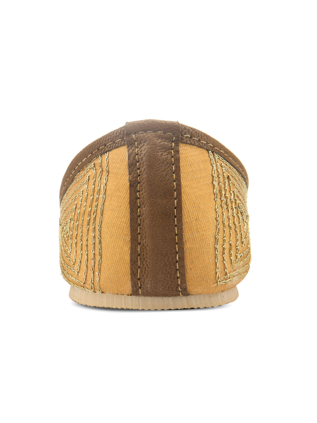 Desi Colour Women Indian Ethnic Footwear-TPR-Golden Lines | Grocsy