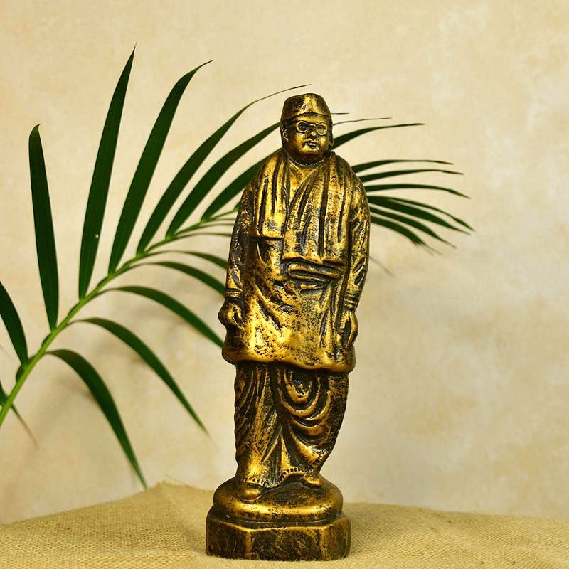 Sowpeace Premium Terracotta Subhash Chandra Bose Abstract Tabletop Statue | Grocsy