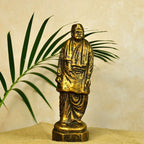 Sowpeace Premium Terracotta Subhash Chandra Bose Abstract Tabletop Statue | Grocsy