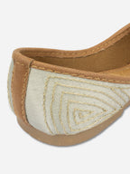 Desi Colour Women Indian Ethnic Footwear-Sea Green Pearl Shine | Grocsy